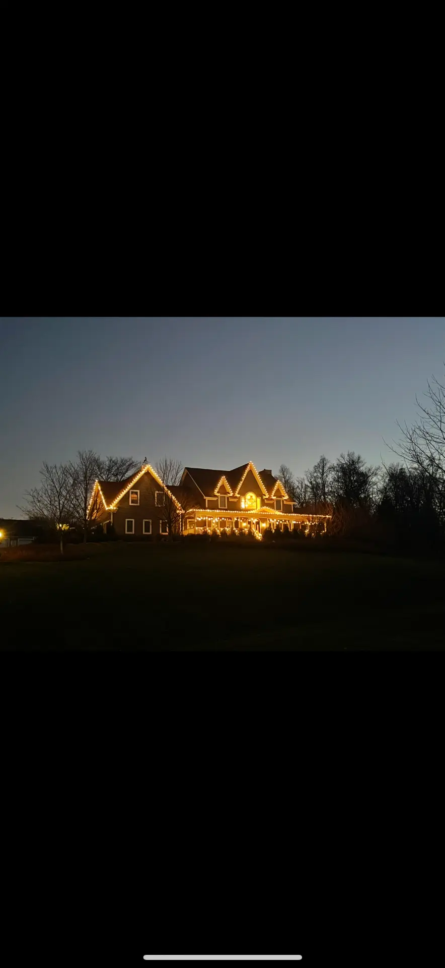 Estate lighting at dusk